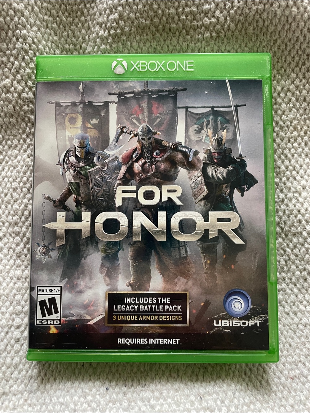 Microsoft Xbox One For Honor - Green Case, Dark Armored Warriors Artwork
